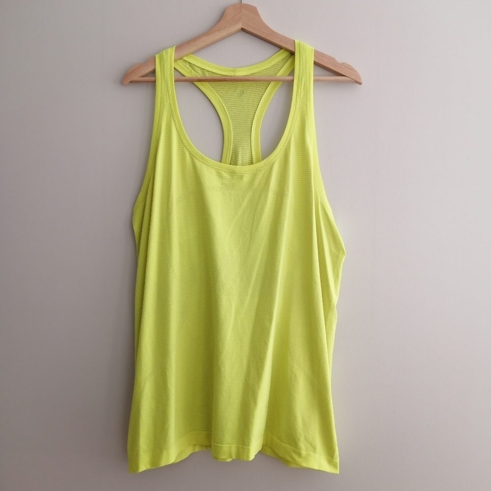 Lululemon Swiftly Tech Tank Vibrant Yellow Plus Size 16